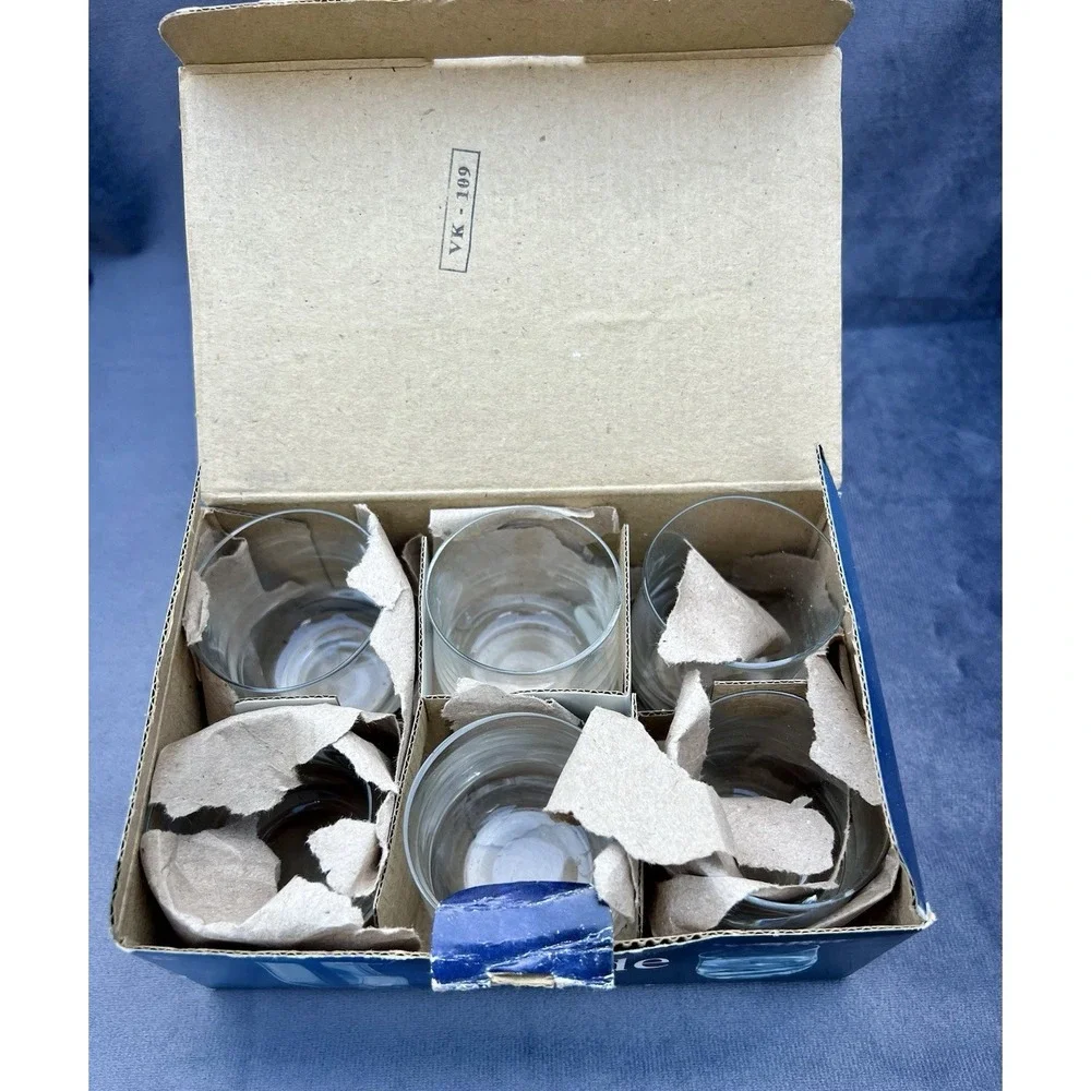 ShotGlass Tumblers, Set of 6 Iside 60ml – Iside Skloarne Poltar‎ Slovakia – New.